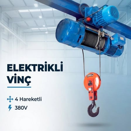 ECHOLIFT 3.0 TON 18MT. 4 HAREKETLİ 380V ELEKTRIKLI VINÇ