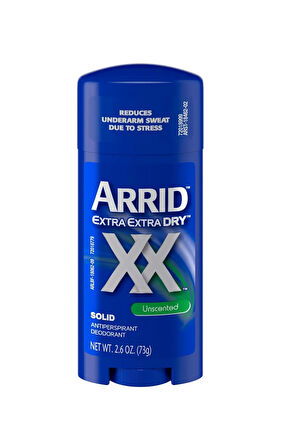 Arrid XX Extra Extra Dry Uncented Antiperspirant (Kokusuz) Deodorant 2.6 oz 73gr