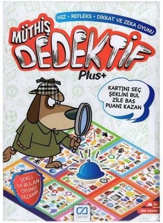 Müthiş Dedektif Plus 3+ Yaş ve üzeri Çocuklar için Dikkat ve Zeka Aile Kutu Oyunu