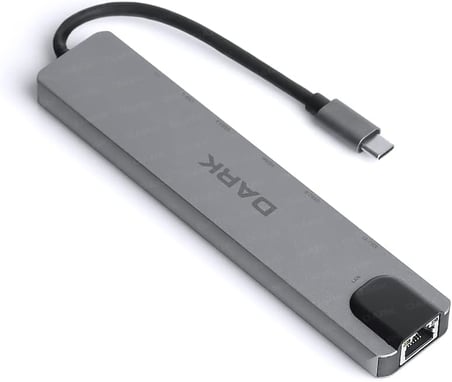 USB 3.1 Type-C 8 in 1 Ethernet/HDMI/TF SD Kart Okuyucu/USB 3.0 - USB 2.0 / USB-C &amp; USB-C PD Dönüştürücü Çevirici HUB (DK-AC-U31X40)