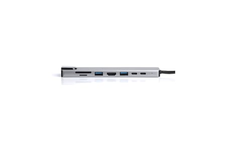 USB 3.1 Type-C 8 in 1 Ethernet/HDMI/TF SD Kart Okuyucu/USB 3.0 - USB 2.0 / USB-C &amp; USB-C PD Dönüştürücü Çevirici HUB (DK-AC-U31X40)