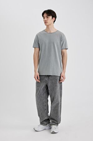 DeFacto Regular Fit Bisiklet Yaka Kısa Kollu Tişört B3491AX24SPGR367