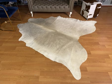HAKİKİ DERİ DANA POSTU - KREM - 205 x 220 cm - 2260501000019