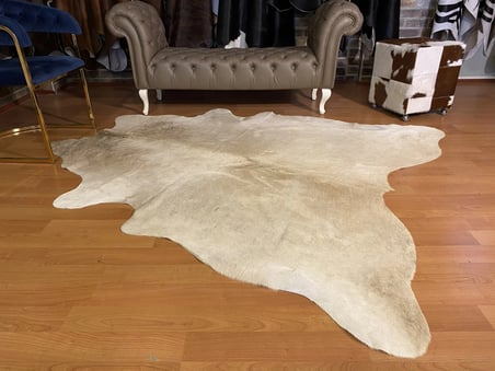 HAKİKİ DERİ DANA POSTU - KREM - 195 x 220 cm - 2260501000023