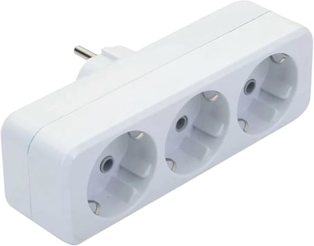 DE-PA Üçlü Topraklı Golyat Fiş Priz Çoğaltıcı | 220V 16A Güçlü ve Güvenli Priz Dönüştürücü | Topraklı 3’lü Fiş Adaptörü Ev ve Ofis Kullanımı İçin