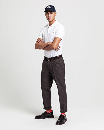 GANT Erkek Beyaz Regular Fit Polo