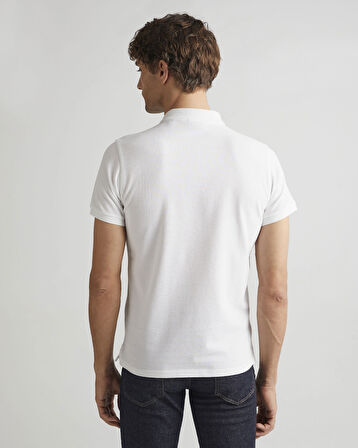 GANT Erkek Beyaz Regular Fit Polo