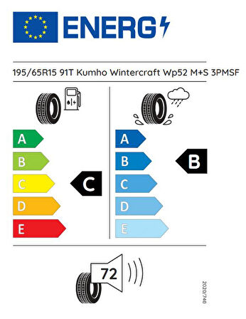 195/65R15 91T WINTERCRAFT WP52 KUMHO