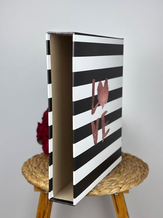 Rabsev Rs25 Fotoğraf Albümü 10x15cm 600 Lük Love Desenli Kutulu Yatay Dikey Modeli