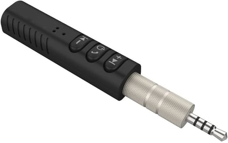 3.5mm Aux to Jack Bluetooth Araç Kiti (Düz Girişli)