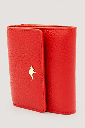 2262 Deri Kadın Cüzdanı - Kırmızı