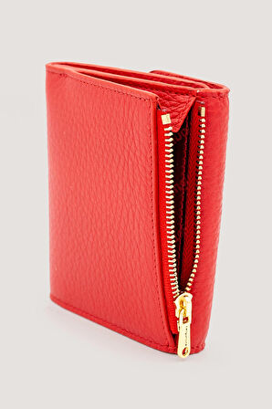 2262 Deri Kadın Cüzdanı - Kırmızı