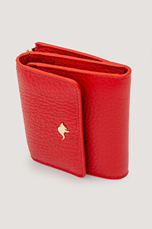 2262 Deri Kadın Cüzdanı - Kırmızı