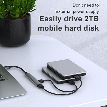 Coverzone USB Çoğaltıcı Adaptör USB 3.0 Çoklu Bağlantı Noktalı Dağıtıcı Seyahat Dock Laptop PC Notebook Bilgisayar Adaptörü Ev Ofis Kullanımına Uygun C809