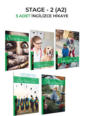 İNGİLİZCE HİKAYE A2 SEVİYESİ (STEGE 2) 5 Lİ SET