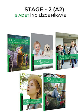 İNGİLİZCE HİKAYE A2 SEVİYESİ (STEGE 2) 5 Lİ SET