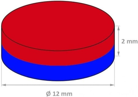 Dünya Magnet 10 Adet 12 X 2 Mm Yuvarlak Neodyum Mıknatıs Magnet