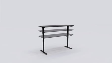 Adorn İstanbul - Yüksekliği Ayarlanabilir Ergonomik Bilgisayar &amp; Çalışma Masası - Tek Motorlu (2 Hafızalı) (Ceviz, 160 * 60)