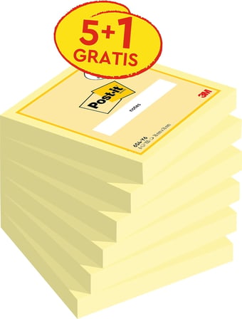 Kendinden Yapışkanlı Not Notes promosyon, cam göbeği, macenta, sarı 76x76mm