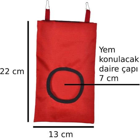 Gine Domuzu Ginepig Tavşan Kemirgen Yemlik Yem Saman Yonca Torbası Yem Torba Kumaş Torbalar