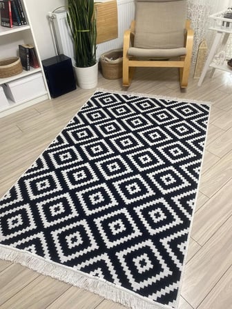 Kilim Çift Taraflı Kullanılabilir Yıkanabilir Dokuma Kilim (80 * 150cm)
