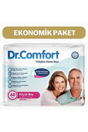Yetişkin Bel Bantlı Hasta Bezi Small 30'lu 2 paket 60 adet
