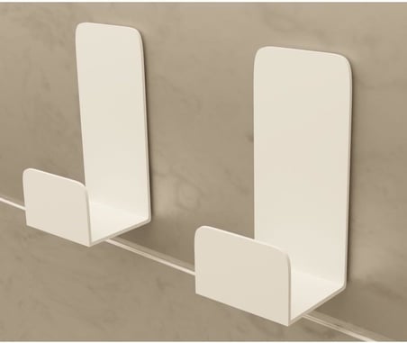 Yapışkanlı Beyaz Askılık Kapı Arkası Bornoz Askılığı Yapışkanlı Mutfak Banyo Askılığı Havlu, Elbise Askılığı 5'li set 3M Yapışkanlı Tasarım MT78B