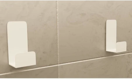 Yapışkanlı Beyaz Askılık Kapı Arkası Bornoz Askılığı Yapışkanlı Mutfak Banyo Askılığı Havlu, Elbise Askılığı 5'li set 3M Yapışkanlı Tasarım MT78B