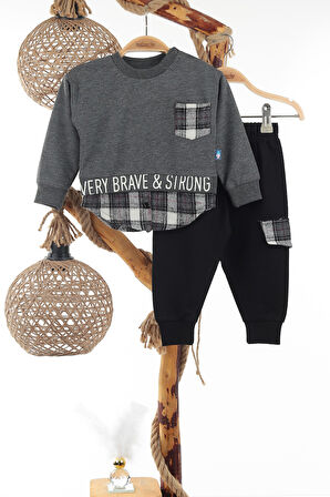 Very Brave Baskılı İkiiplik Erkek İkili Takım