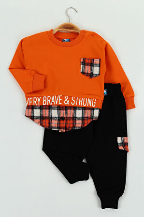 Very Brave Baskılı İkiiplik Erkek İkili Takım