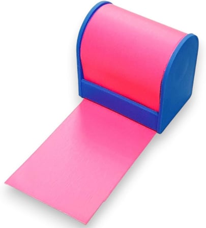 Neon Renkli Yapışkanlı Not Kağıdı Rulosu, 6 cm x 5m, 80gr, Plastik Kesme Aparatlı, Ders Çalışma için İdeal (Sarı)