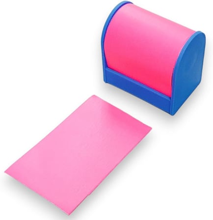 Neon Renkli Yapışkanlı Not Kağıdı Rulosu, 6 cm x 5m, 80gr, Plastik Kesme Aparatlı, Ders Çalışma için İdeal (Sarı)