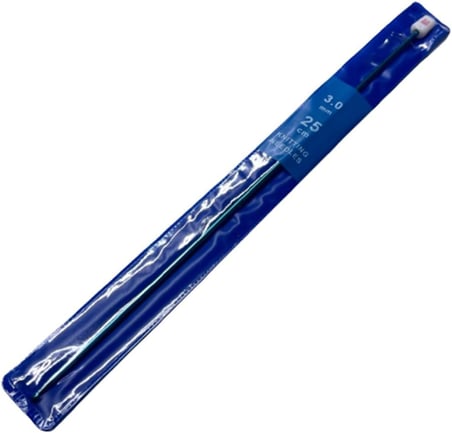 KNNE Renkli Gagalı Şiş 25cm Tığ Şİş Tunus Şişi Tığı knneg25 no 3 mm