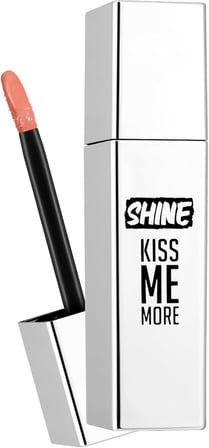 Shine Kiss Me More Uzun Süre Kalıcı &amp; Parlak Bitişli Likit Ruj 002 APRICOT MARMALADE