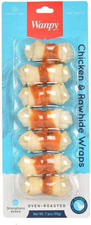 Tavuk Sargılı 7'Li Çiğneme Kemiği 90 Gr Köpek Ödülü (7 x 90 gr)