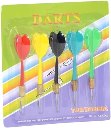Kızılkaya Yedek Dart Oku 5'li Set, Renkli