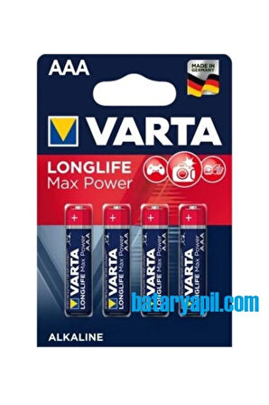 Varta Long Life Max Power Aaa Alkalin Ince Kalem Pil 4lü Kampanya Fiyatı
