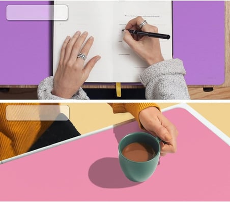 Masa Desk Mat 60x30 cm Çift Taraflı Deri Mouse Pad Kaymaz Suya Dayanıklı Rulo Yapılabilir Kompakt Masa Koruyucu Ofis Laptop ve Makyaj Masası İçin 2mm Pembe