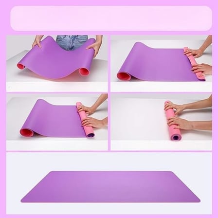 Masa Desk Mat 60x30 cm Çift Taraflı Deri Mouse Pad Kaymaz Suya Dayanıklı Rulo Yapılabilir Kompakt Masa Koruyucu Ofis Laptop ve Makyaj Masası İçin 2mm Pembe