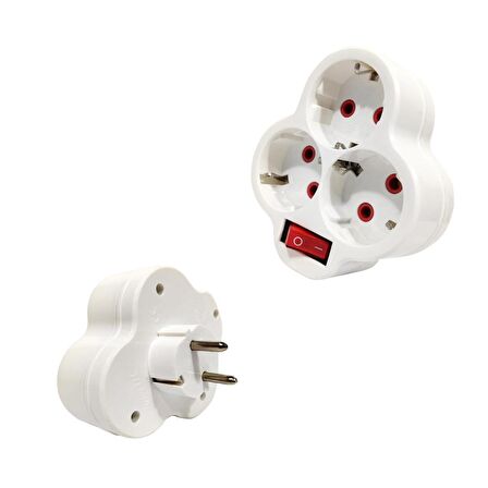 GOLYAT PRİZ ÜÇLÜ TOPRAKLI ANAHTARLI FETİH 117-03