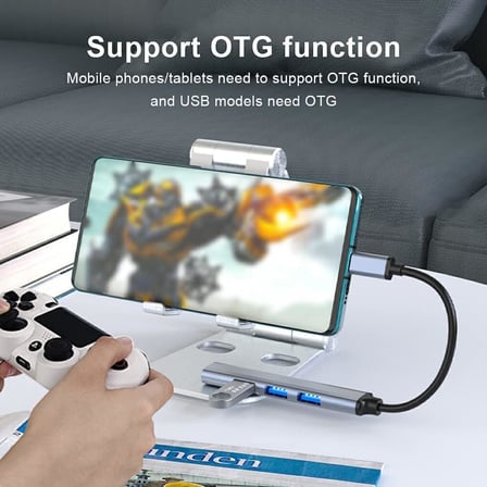 Coverzone USB Çoğaltıcı Adaptör USB 3.0 Çoklu Bağlantı Noktalı Dağıtıcı Seyahat Dock Laptop PC Notebook Bilgisayar Adaptörü Ev Ofis Kullanımına Uygun C809