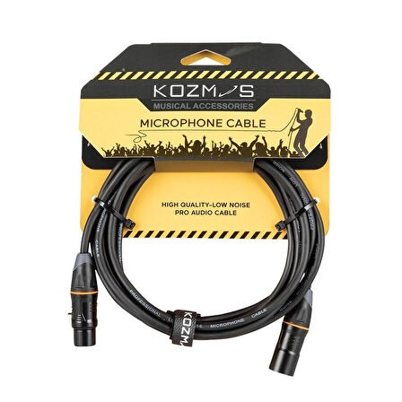 KOZMOS KCL-020-10M - XLR(E)/XLR(D) 10M Mikrofon Kablosu