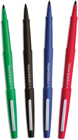 Papermate Flair Fiber Uçlu Kalem Orjinal, Medium Uç, Kırmızı - S0190993
