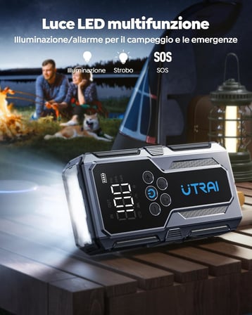Utrai Jstar JS9 1500A 4 in 1 Jump Starter Taşınabilir Akü Takviye Kiti