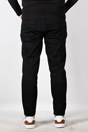 Erkek Kot Pantolon Slim Fit Dar Kesim 5 Cepli Siyah 2271 6144