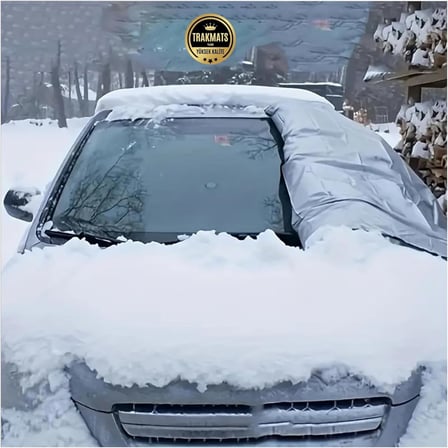 TRAKMATS Toyota Corolla Hybrid 2018-2025 ile Uyumlu Buzlanma Önleyici Kar Örtüsü, Su Geçirmez Ön ve Yan Cam Koruma, 165x225 cm