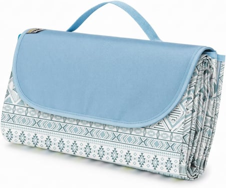 Piknik Örtüsü, Çanta Kamp Matı, Plaj Matı, Piknik Yer Örtüsü, Seyahat, Kamp, Outdoor, Park Çim Kum Tutmaz, Su Geçirmez, Kullanışlı Çanta Model, Katlanabilir 200x150cm - Etnik Boho