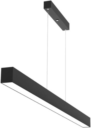Lineer 150cm SİYAH KASA Ledli Sarkıt Modern Led Avize, Salon, Mutfak, Masa Üstü Avize (4000K (GÜN IŞIĞI))
