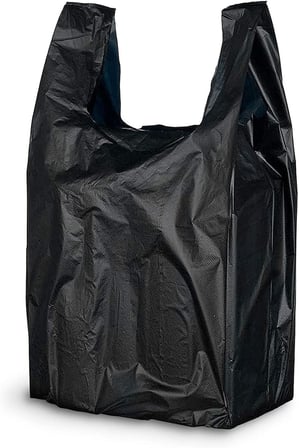 Kalın Siyah Poşet Orta Boy 1 Kg Hışır Atlet Poşet Market Poşeti