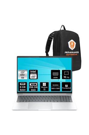 EliteBook 8 G1i Ultra 7 255U 8GB 256GB SSD Intel Graphics 16" WUXGA W11P Notebook & PER4 Çanta